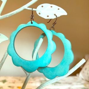 Flower power hippie hoops